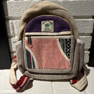Himalayan Hemp Multicolor Backpack
